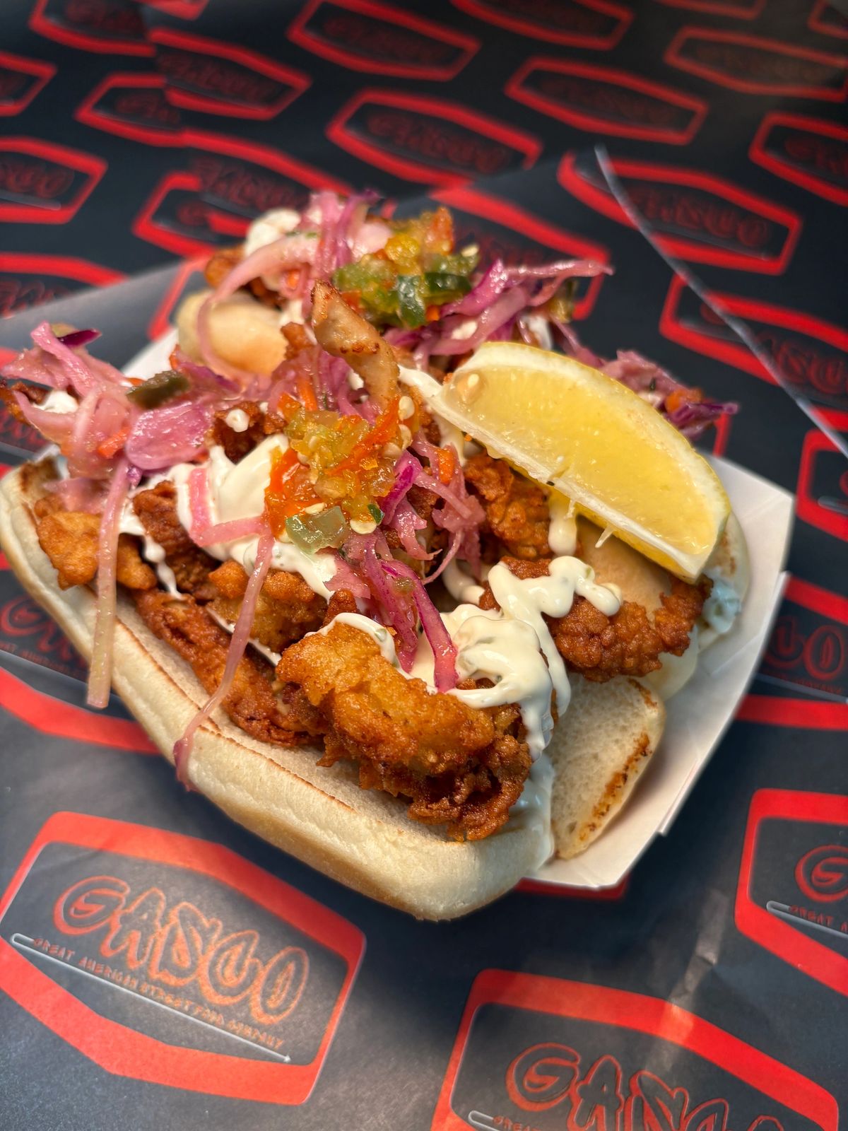 GASFCO shrimp po' boy