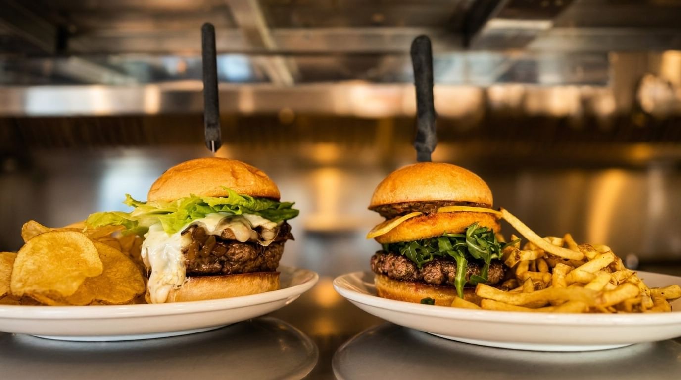 Burgers at Flipside in Milford